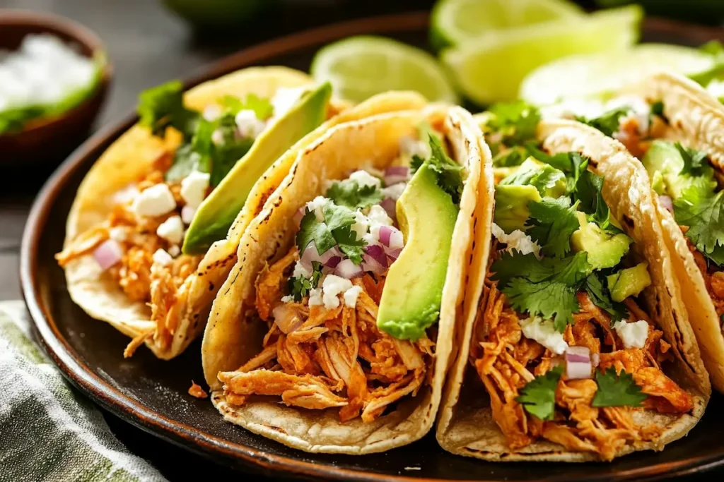 What are tinga tacos made of
